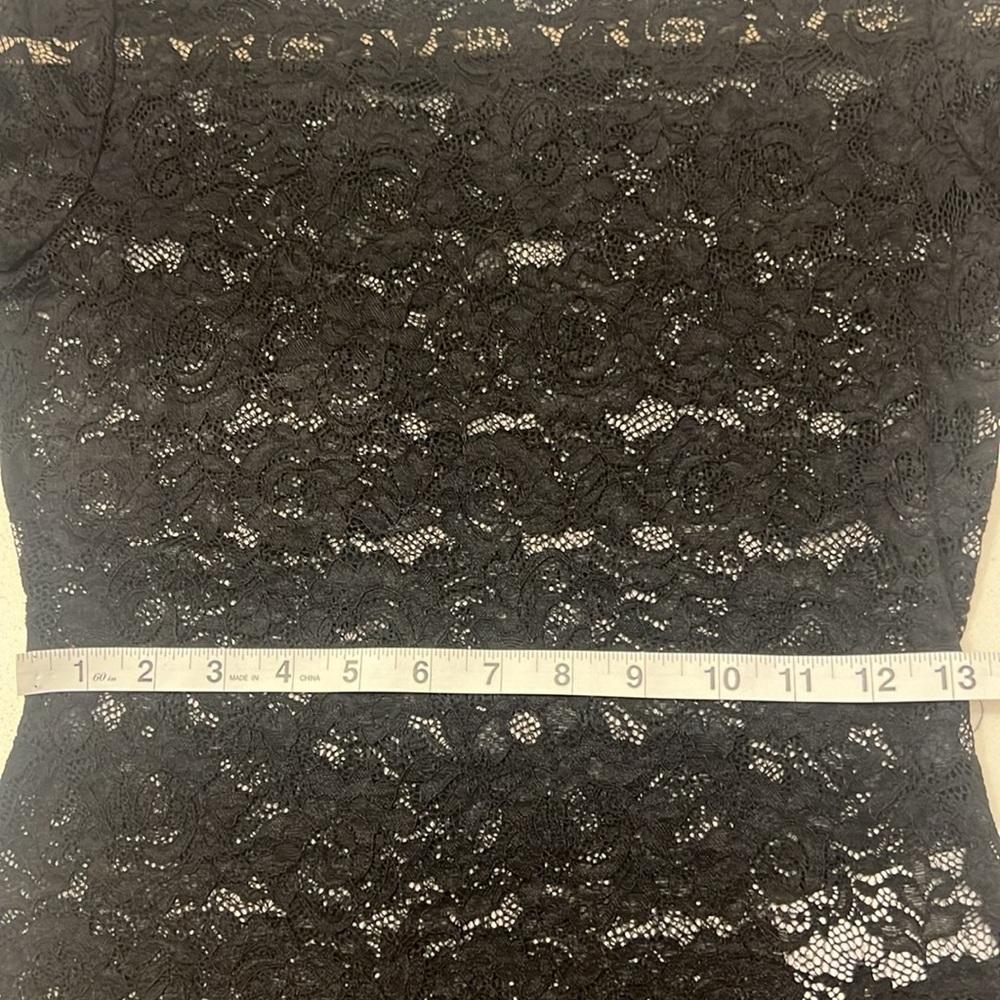 Reformation Black Lace Long Sleeve Top Adriano - Picture 6 of 7